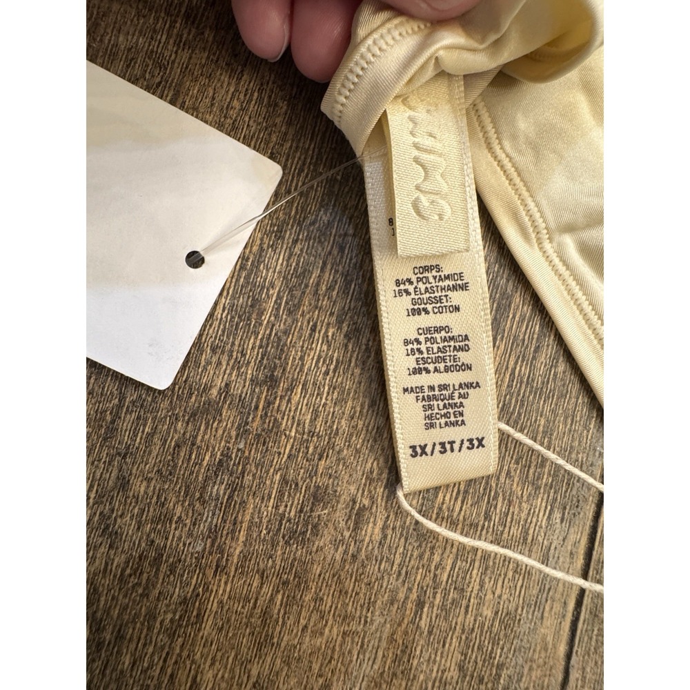 Skims Satin Thong Underwear Nude Size‎ 3X - Picture 5 of 6